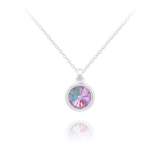 Collier en argent et cristal