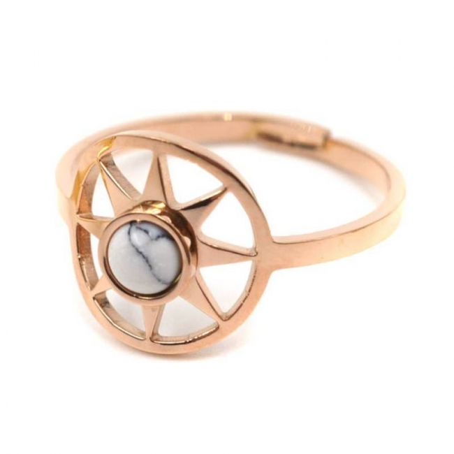 Bague cercle soleil