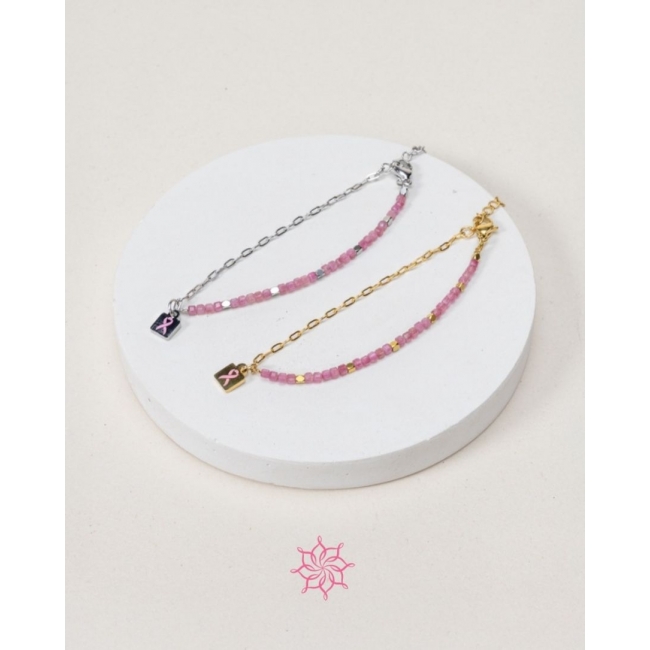 Bracelet Octobre Rose 