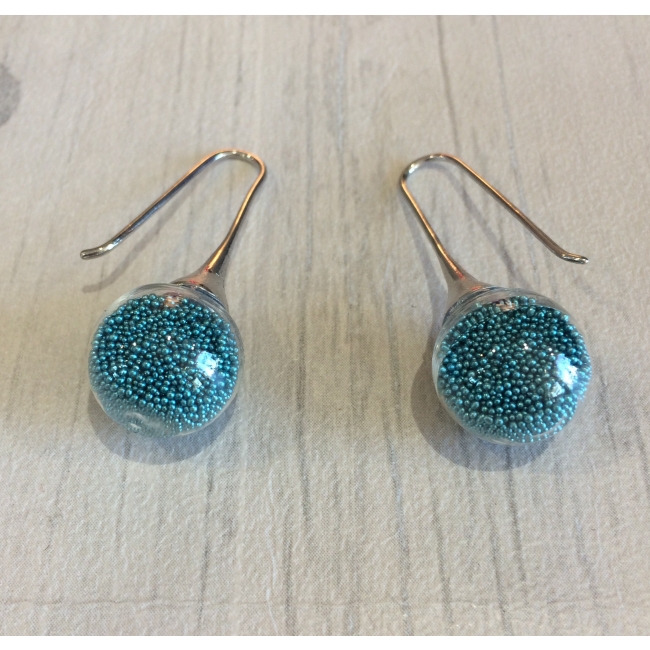 Boucles d'oreilles micro billes