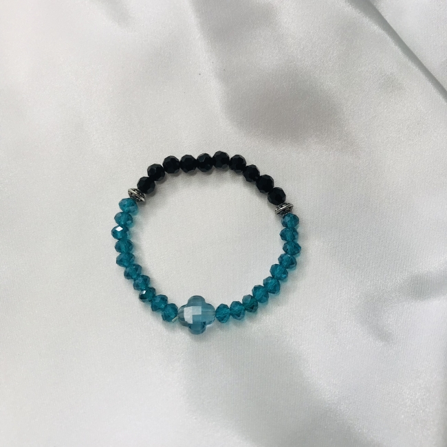 Bracelet bleu et noir