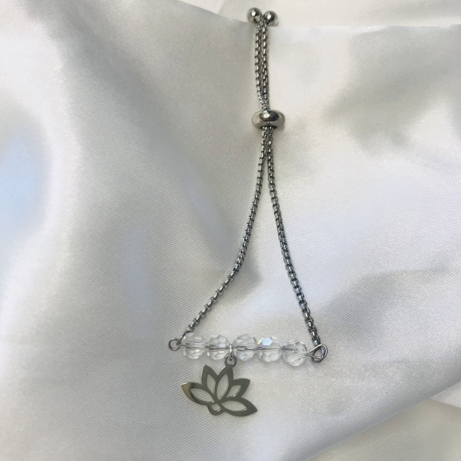 Bracelet avec fleur de lotus
