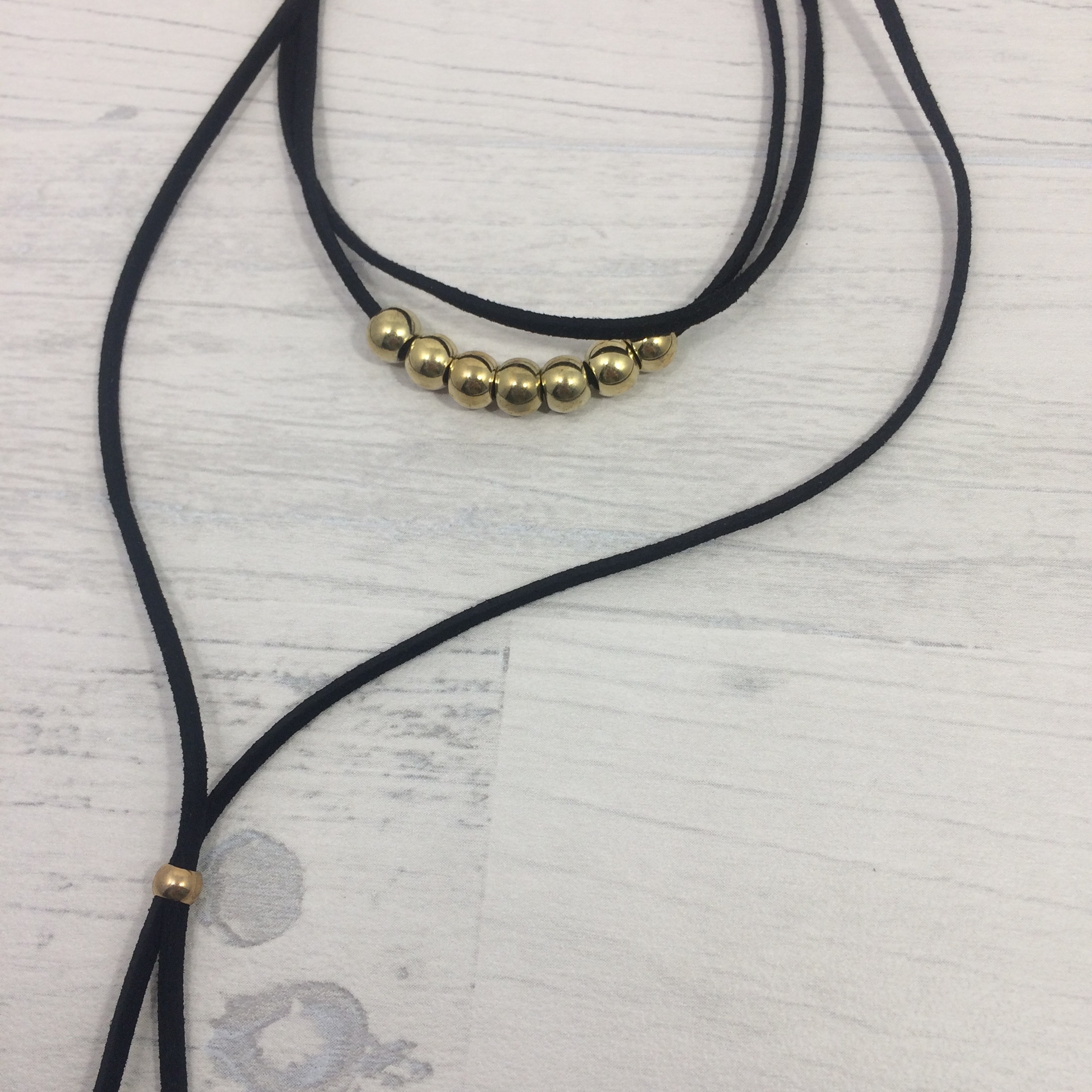 Bracelet multi rangs noir et argent