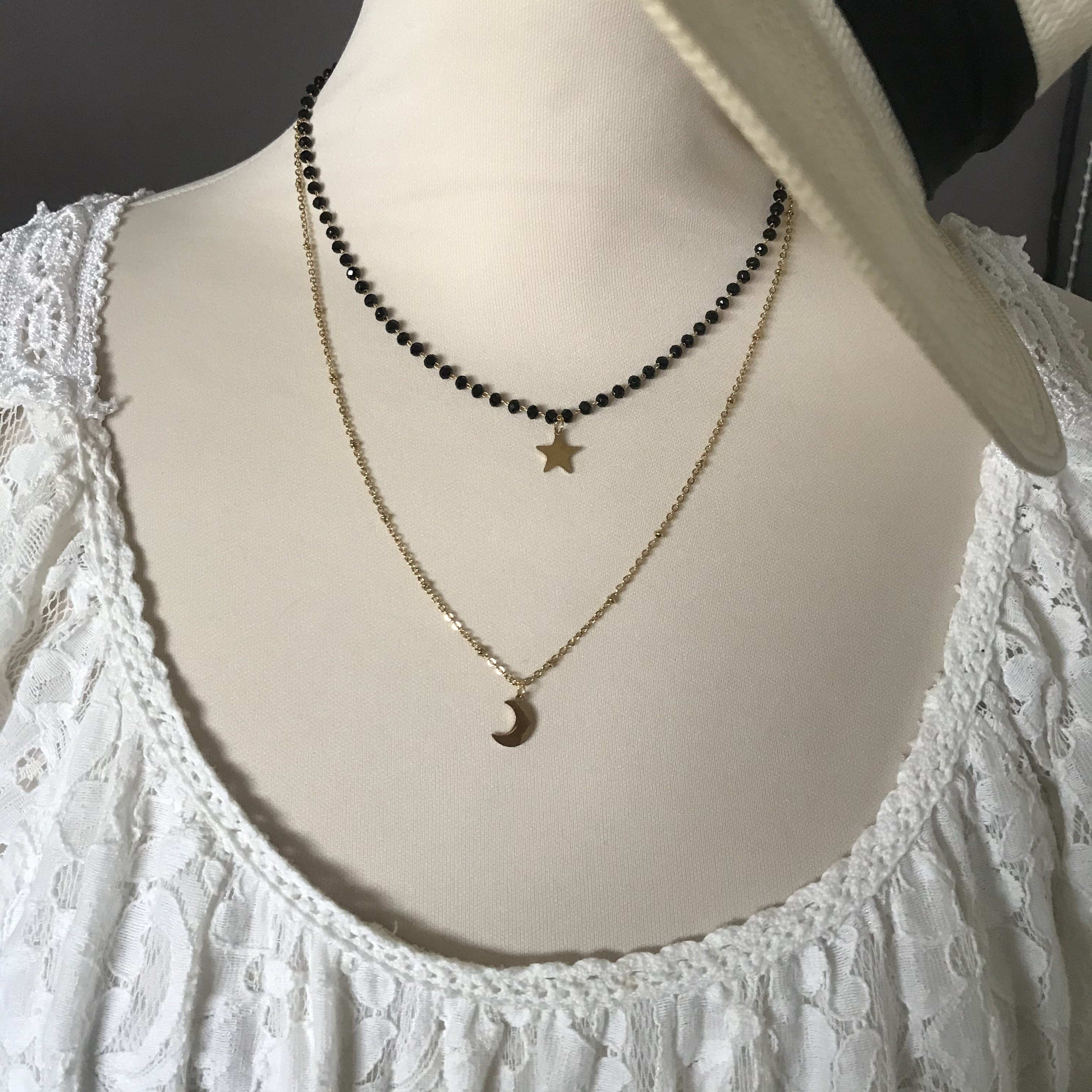 Collier toogly étoile doré