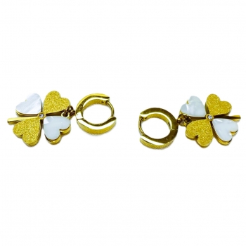 Boucles d'oreilles en nacre