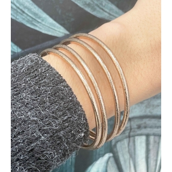 Bracelet bouddhiste fin champagne