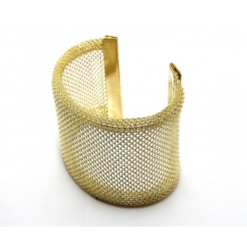 Bracelet manchette doré