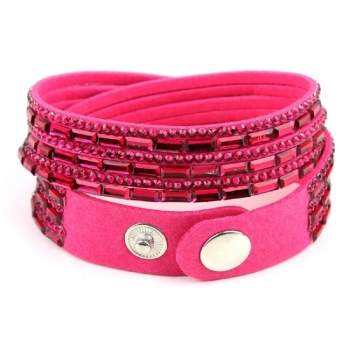 Bracelet strass fushia