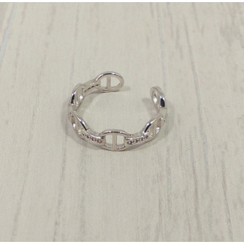 Bague en argent et zirconia