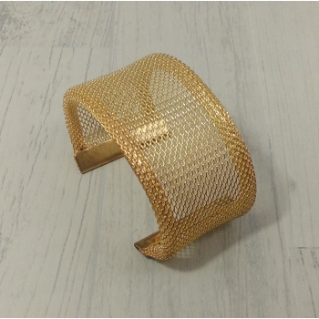 Bracelet manchette doré