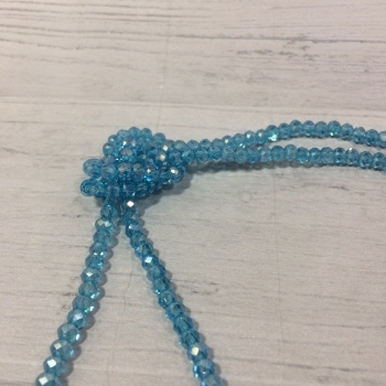 Collier sautoir turquoise en perles