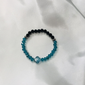 Bracelet bleu et noir