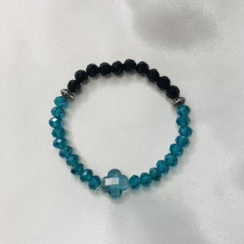 Bracelet bleu et noir