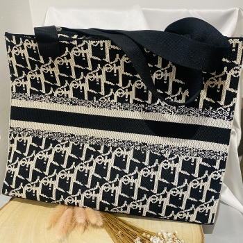 Sac cabas noir et blanc