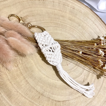 Porte-clés en macramé