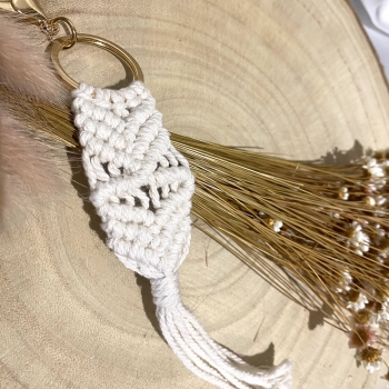 Porte-clés en macramé
