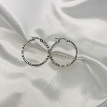 Petites créoles argentées 