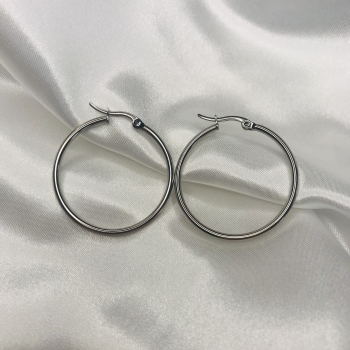 Petites créoles argentées 