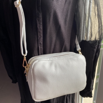 Sac en cuir blanc