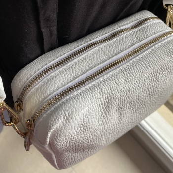 Sac en cuir blanc