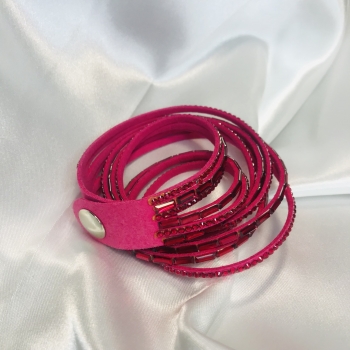 Bracelet strass fushia