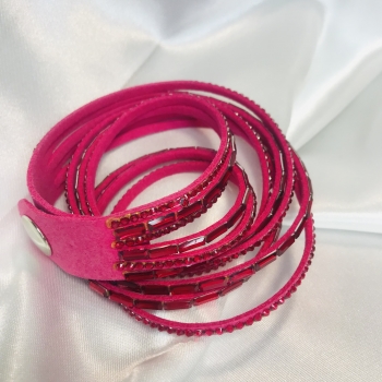 Bracelet strass fushia