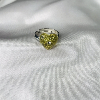 Bague enfant coeur doré
